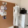 Conjunto de Duas Peças Lyocell Manga Longa com Sutiã Embutido Bandeau + Conjunto de Calça Listrada Solta Estilo Coreano Emagrecedor Outro