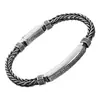Retro Back Word Pattern Pin Prata Pulseira banhada Homens Moda Personalidade Criativa Joias Artesanais Explosões Transfronteiriças