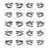 Pegatinas de Ojos de Mariposa para Rostro de Nuevo Producto Transfronterizo Pegatinas Negras para Rostro Fiesta Vacaciones Tatuajes Temporales de Maquillaje