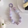Cadena de Teléfono con Cuentas Pintadas a Mano para Otoño e Invierno Accesorio de Muñeca de Moda Decoración para Funda de Teléfono de Mujer Llavero Colgante para Bolso