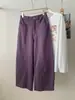 Pantalones de Pierna Ancha con Parches Retro Japoneses para Mujer, Cintura Alta, Adelgazantes, Cortos, Estilo Globo, Otoño 2026, Pantalones Casuales de Pierna Recta