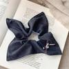 Scrunchie de Rabo de Cavalo Extra Grande com um Toque Coreano de Luxo, Elástico de Pelúcia de Alta Elasticidade, Acessório de Cabelo, Adorno de Cabeça, Flor de Cabelo