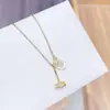 Collar Martillo de Thor Transfronterizo Microincrustado Circonita Cadena para Clavícula Ecológico Chapado en Oro Real Auténtico Collar para Mujer Joyería Creativa Personalizada