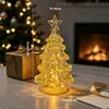 Novas luzes decorativas de Natal, luzes noturnas de Natal brilhantes, pingentes de decoração de árvore de Natal, enfeites de mesa, arranjo de cena