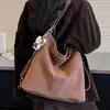 Bolso de hombro vintage transfronterizo, bolso tote de cuero suave de gran capacidad para mujer, nuevo modelo 2026, mochila simple casual para el día a día