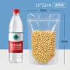 Bolsas Transparentes Auto-Soportantes Hechas de Nuevos Materiales, Seguras para Contacto con Alimentos, Bolsas con Cierre Fácil de Romper, Bolsas Ecológicas a Prueba de Humedad, Bolsas con Sellado de Ocho Lados para Granos, Personalizables