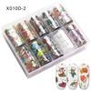 Conjunto de papel estrela para nail art transfronteiriço adesivos de unha flor de leopardo 4*100cm adesivos de unha laser coloridos
