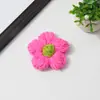 Flor de Crochet Puff Spot 7cm Flor de Lã Flor de Crochê Feita à Mão Acessórios para Grampo de Cabelo Joias Acessórios para Bolsa Roupa
