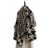 Outono e Inverno 2025 Novo Xale Jacquard Pied de Poule Feminino Moda High-End Imitação Caxemira Versátil Cachecol Quente Espessado