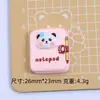 Panda de Dibujos Animados Lindo de Campus Hecho a Mano DIY Pegamento de Crema Resina Accesorios Pequeños Hebilla de Zapato con Agujero Material para Joyería Venta al por Mayor