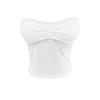 Encaje Cuello Envolvente Pecho Sexy Ropa Exterior Chica Caliente con Almohadilla en el Pecho Tubo Elástico de Punto Colorido para Mujer