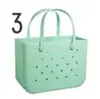 En stock bolsa de playa eva bolsa de agujeros bolso de mano grande de almacenamiento para viajes cesta de verduras de inyección bolsa de agujeros eva con impresión