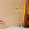 Horquilla de flor con borlas para mujer, nuevo estilo chino, de alta gama, nicho, estilo antiguo, horquilla para recogido, accesorio para el cabello Hanfu y cheongsam