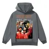 Stewell Kanye Marca de moda de alta calle europea y americana Sudadera con capucha retro americana lavada desgastada Sudadera con capucha para hombre