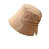 Sombrero Elegante Sombrero de Pescador Sombrero de Copa Plegado con Hendidura Primavera y Verano Protección Solar Sombrero Parasol Estilo Coreano Moderno y Más Fácil de Combinar que Revela el Rostro