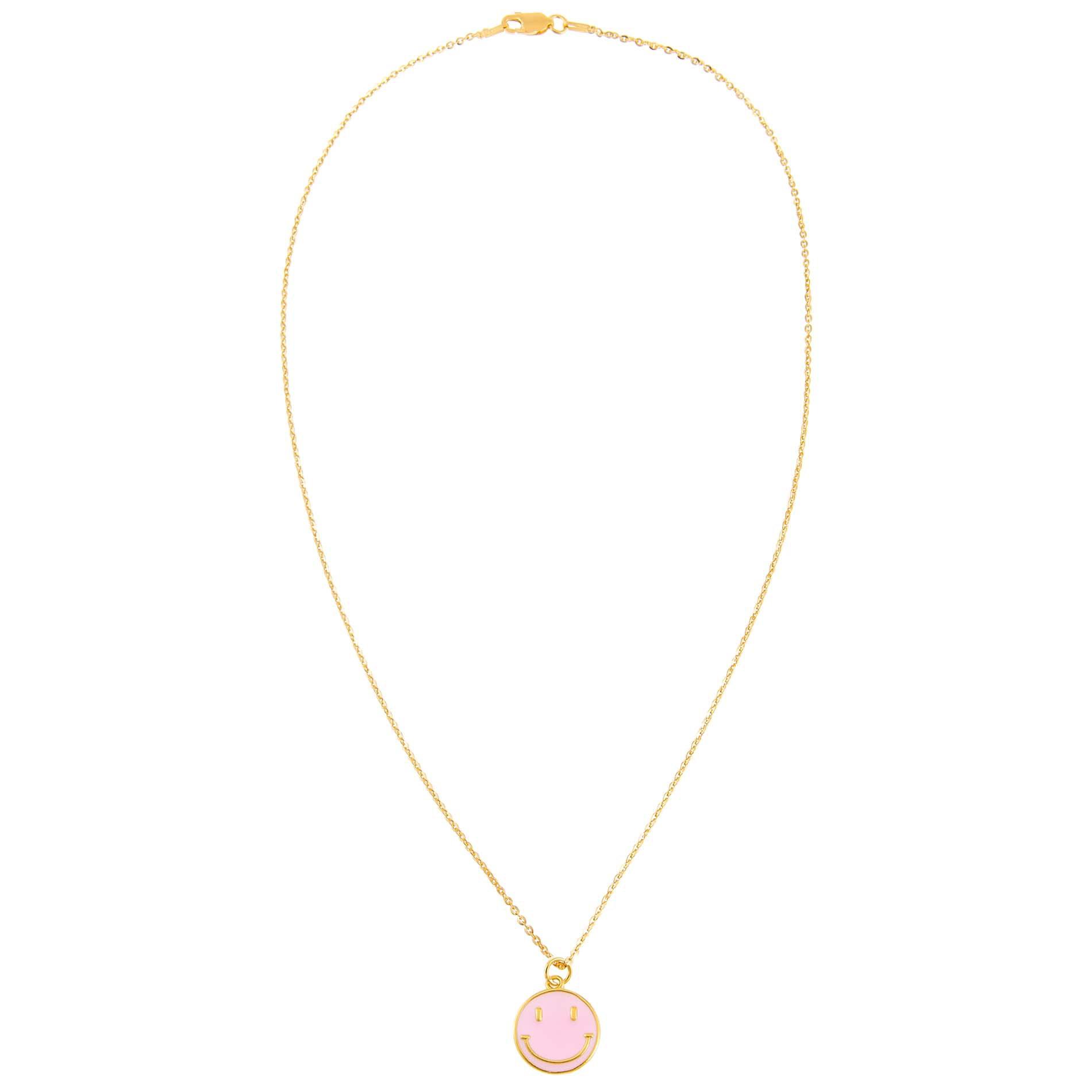 Gold-Light-Pink-Smiley-Face-Ne