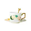 Juego de Regalo de Taza y Platillo de Café de Alta Gama, Adecuado para Regalos de Eventos, Práctico, Estéticamente Agradable, Regalo Souvenir, Regalo Empresarial con Logo