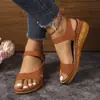 Sandálias Anabela Estilo Novo 2026 para Mulheres, Verão, com Tiras de Velcro, Sola Macia, Confortáveis, Respiráveis, Versáteis, Adequadas para Uso ao Ar Livre, Atacado