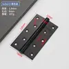 Bisagra de batiente de acero al manganeso puerta de madera maciza bisagra negra engrosada 4 pulgadas 5 pulgadas puerta ignífuga antirrobo puerta de habitación bisagra silenciosa