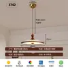 Lámpara Colgante Inteligente Estilo Crema Francesa para Restaurante, Forma de OVNI Japonesa Creativa con Brazo Oscilante Espectro Completo Protección Ocular Luz para Comedor