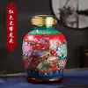 Jarra de Vino para el Hogar Jingdezhen 10kg 20kg 25kg Botella de Vino Jarra para Remojar Vino Jarra de Vino Botella de Vino Cerámica Sello de Bodega
