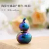 Adornos Pequeños de Calabaza Coloridos Galvanizados de Cerámica al por Mayor Accesorios para Mascotas de Té Decoraciones de Escritorio Mini Coloridas Estilo Fresco