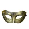 Máscara Veneciana de Halloween Retro Accesorios para Fiesta de Mascarada Adulto Niños Máscara Antigua Tallada Venta al por Mayor
