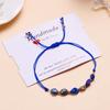 Pulsera de grava irregular de estilo bohemio de gran venta transfronteriza, pulsera elegante para mujer tejida a mano ajustable