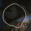 Collar de Perlas Extremadamente Delgado de 2 mm para Mujer Verano Lujo Ligero Diseño de Nicho Cadena de Clavícula de Alta Calidad Collar de Perlas de Arroz Accesorios