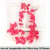Enredadera artificial de buganvilia para decoración de escaparates, paisajismo con árboles artificiales, plantas artificiales trepadoras para ocultar tuberías de aire acondicionado