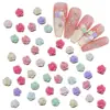 Joyería para Arte de Uñas Camelia de 4 mm al por Mayor Mini Pequeño Colorido Diamante Mixto Flash Resina Rosa Decoración de Uñas