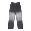Jeans Americanos para Hombre Primavera y Otoño Nueva Llegada Holgados Holgados Lavado Casual Versátil Retro Estudiante Rectos Largos