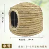 Ninho de Grama Totoro, Ninho de Grama para Coelho de Orelhas Caídas e Porquinho da Índia, Ninho Tecido de Grama para Coelho, Tapete de Grama para Coelho, Ninho de Coelho Estilo Iurta para Animal de Estimação