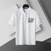 Transfronterizo [Versión Correcta] 26 Camisa Polo de Verano para Hombre de Negocios Estilo Nuevo con Cuello Campana y Mangas Cortas, Estilo Europeo y Americano, Alternativa de Comercio Exterior