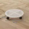 Bandeja retangular para vaso de flores móvel, ferro forjado com rodas, rodízios universais, respirável, espessada, tamanho grande, base quadrada para plantas verdes