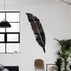 Pegatina de pared con espejo de plumas 013 creativa, para dormitorio, mesita de noche, sala de estar, decoración de pared de fondo, decoración de baño, pegatina de pared autoadhesiva