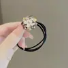 Estilo Coreano Elegante y Sencillo Retro Ojo de Gato Falso Flor de Pedrería Coleta Moño Lazo para el Cabello Cuerda para el Cabello Banda para el Cabello Anillo para el Cabello