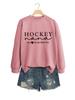 Outono e inverno europeu e americano novo simples hóquei nana minha senhora suéter de gola alta base camisa suéter esportivo atacado transfronteiriço