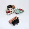 Mini monedero de lona para mujer, bolsa de monedas de tela, estampado de estilo étnico famoso, monedero pequeño para niños, venta al por mayor