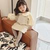 Estilo coreano ins lazo Falda con tirantes de mezclilla nueva ropa para exteriores diseño de falda para bebés y niños sentido de la moda combinable