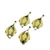 Acessórios para joias artesanais DIY cobre fundido 35*17mm pingente de flor de folhas rendadas