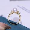 Acessórios DIY Anel de Pérola em Prata de Lei S925 Suporte Vazio Material Suporte de Anel Anel com Senso Avançado Suporte de Anel 8-10mm
