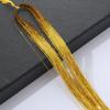 Acessórios de Cabelo de Seda Brilhante Pendurados Coloridos a Laser Transfronteiriços Testador de Cabelo de Seda Larga Dourado e Prateado Pad para Perucas de Seda Brilhante