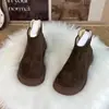 Botas de Nieve para Mujer 2026 Invierno Nuevos Zapatos Birkenstock Más Terciopelo Más Gruesas Botas Cortas Suela Gruesa Calidez Aumento de Altura Botas de Algodón del Noreste
