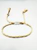 Pulsera colorida simple pequeña fresca tejida a mano pulsera de algodón trenzado pulsera geométrica europea y americana