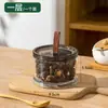 D3052 Caixa de Armazenamento de Especiarias Cozinha Doméstica Caixa de Armazenamento de Pimenta Temperos Caixa de Armazenamento de Temperos Caixa Selada para Ingredientes Secos