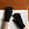 Guantes de otoño e invierno nuevos y bonitos con lazo, de lana fresca y dulce, tejidos para montar, resistentes al viento, cálidos y resistentes al frío.