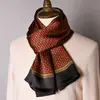Lenço de Seda de Amora de Alta Qualidade para Homem Lenço de Seda Primavera Outono e Inverno Estilo Chinês Listra Longa Presente de Negócios para Namorado