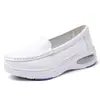 Fabricante original sapatos de enfermagem confortáveis para mulheres, com amortecimento a ar, antiderrapantes, sola macia, confortáveis para uso prolongado, sapatos de trabalho médicos, sapatos brancos