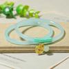Pulsera de cascabeles con colgante de cristal fresco tejida a mano fábrica de pulseras de cascabeles venta al por mayor pulsera antigua de gran venta